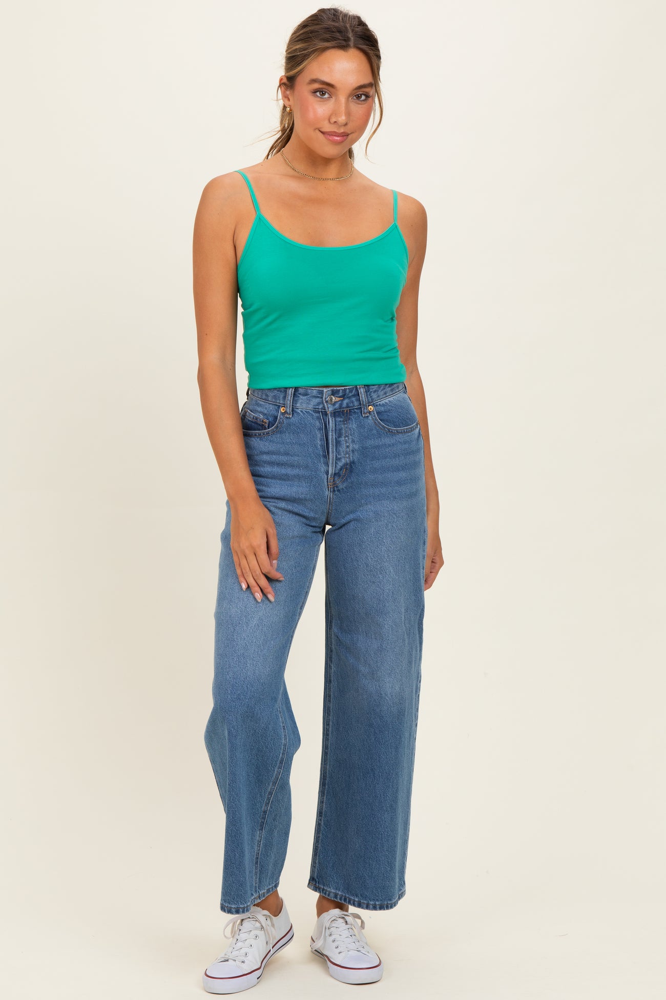 Emerald Basic Adjustable Strap Cami