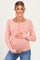 Ginger Striped Button Henley Maternity Top