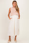 Peach Sleeveless Sweater Top Colorblock Maternity Midi Dress