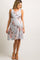 Light Grey Floral Sleeveless Maternity Dress