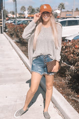 Grey Speckled Oversized Sweater