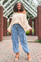 Beige V-Neck Soft Sweater