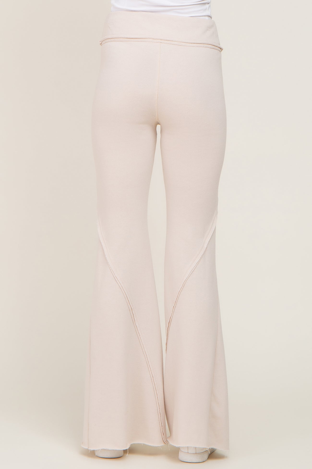 Taupe Terry Flare Lounge Pants