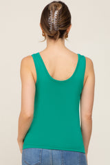Green Seamless Maternity Tank Top