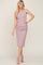 Mauve Ruched Midi Tank Dress