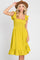 Lime Textured Sleeveless Smocked Dress