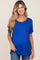 Blue Basic Maternity Tee