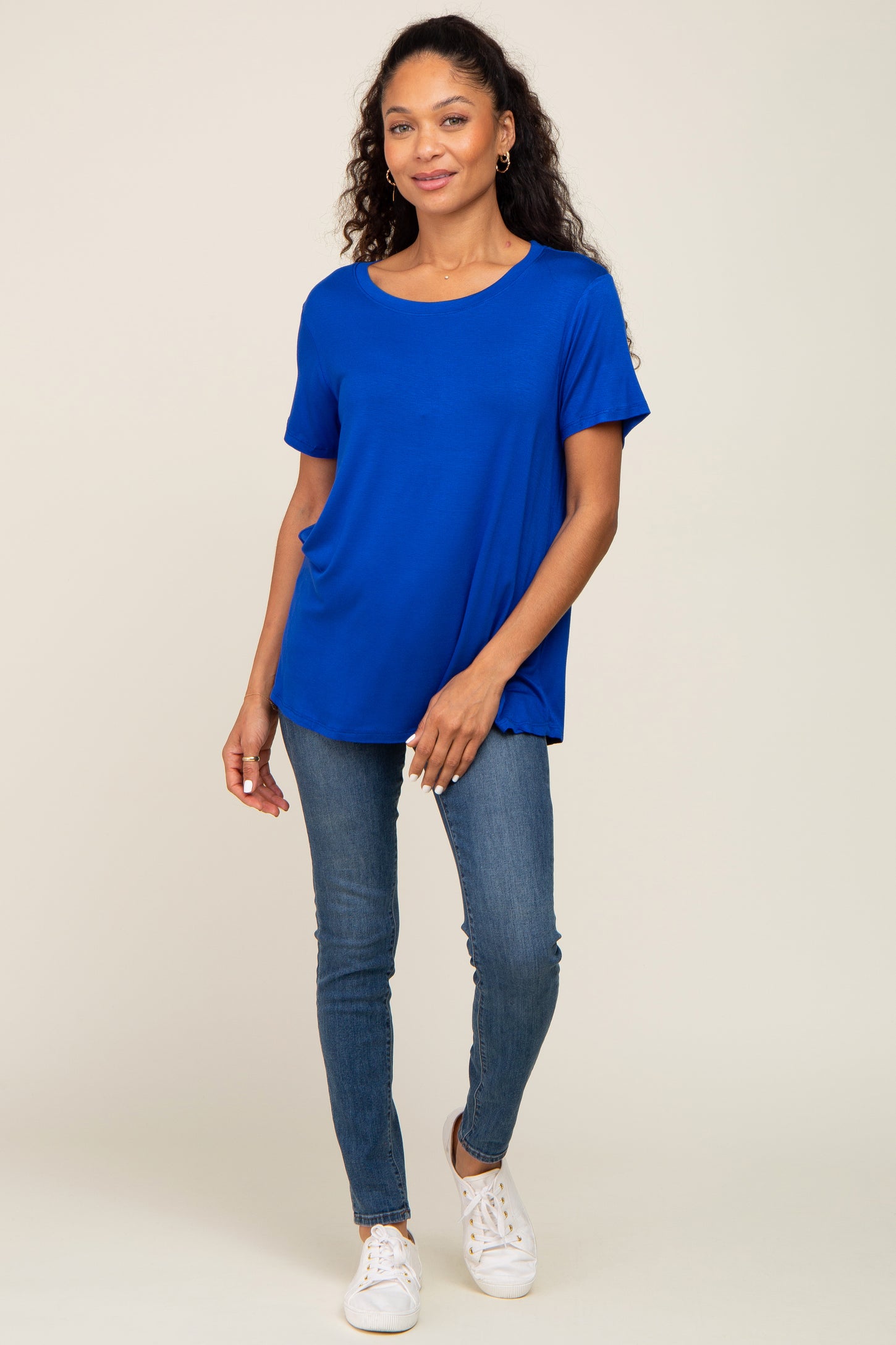 Blue Basic Tee