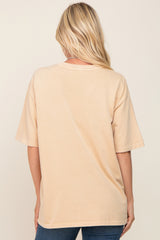 Yellow Basic Oversized T-Shirt