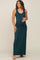 Forest Green Soft Knit Maternity Maxi Dress