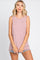 Mauve Striped Sleeveless Tank Top