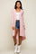 Light Pink Button Front Knit Cardigan