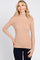 Mocha Ribbed Fitted Long Sleeve Top