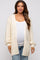 Cream Chunky Knit Oversized Maternity Cardigan