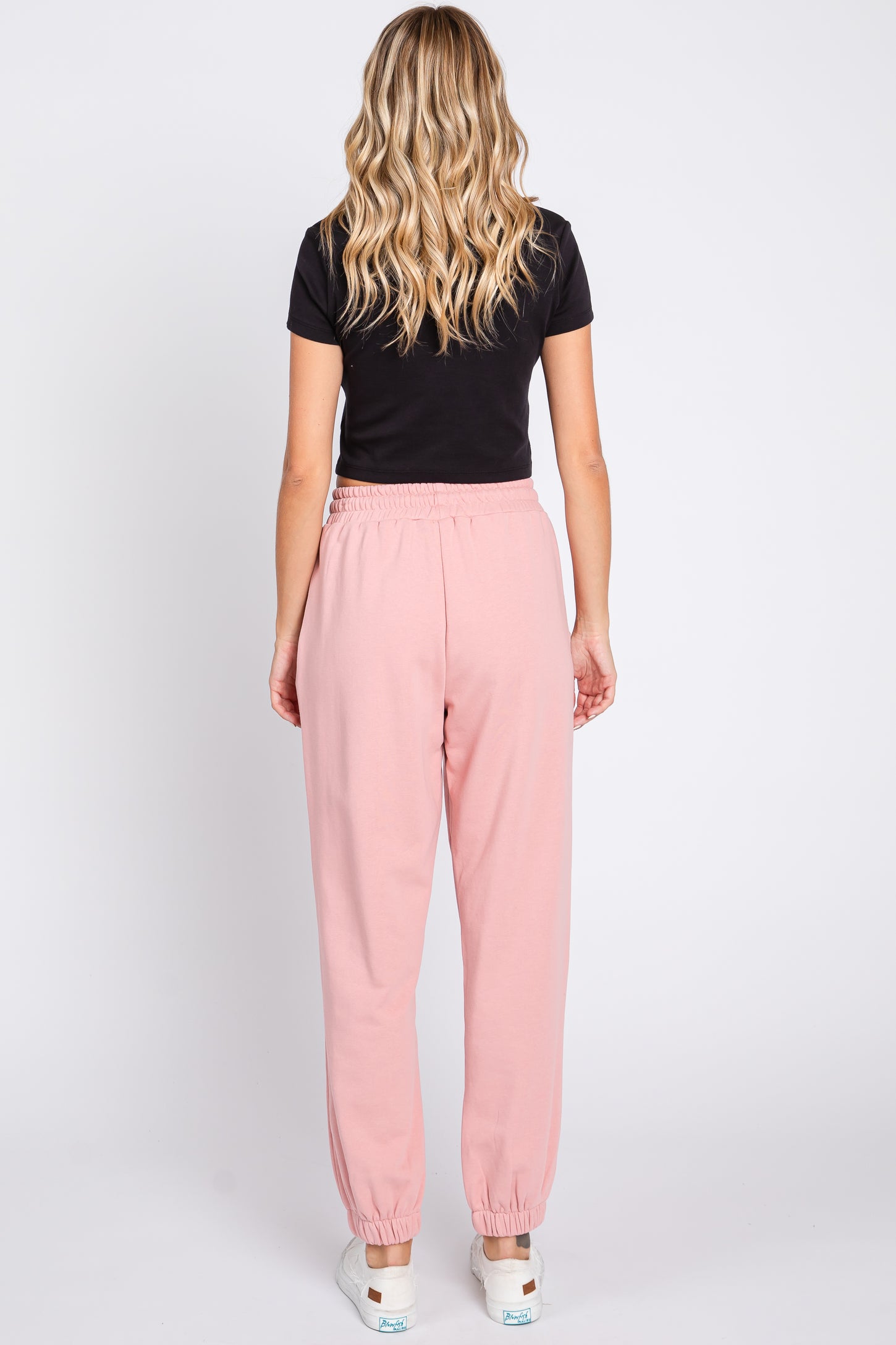 Light Pink Drawstring Sweatpants