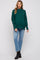 Emerald Knit Mock Neck Maternity Sweater