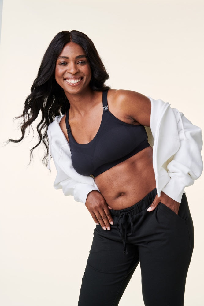 Black Bravado Designs Tranquil Maternity & Nursing Low Impact Sports Bra