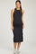 Black Sleeveless Racerback Bodycon Maternity Dress