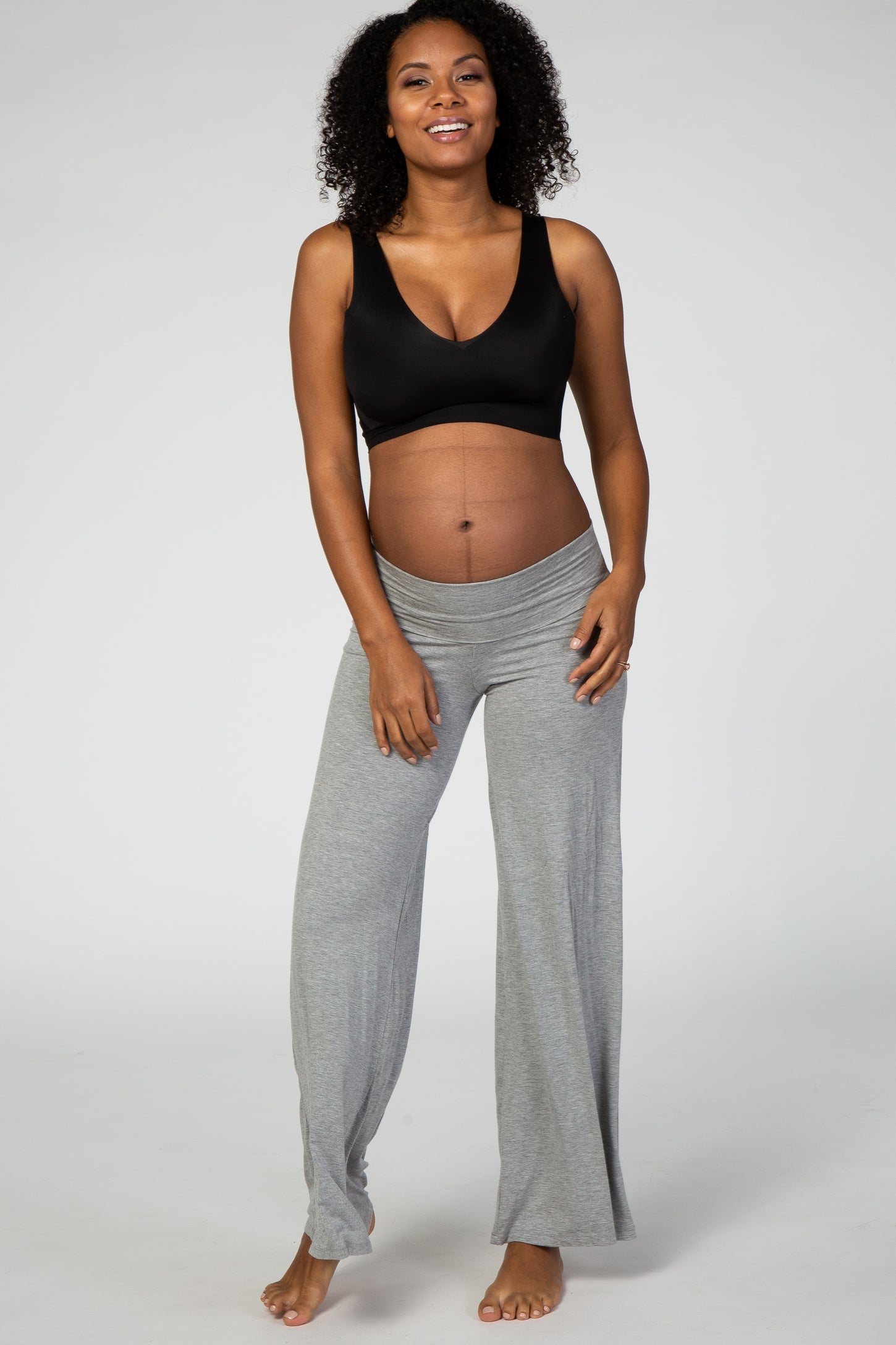 Black Seamless Maternity Bralette