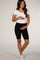 Black Maternity Biker Short