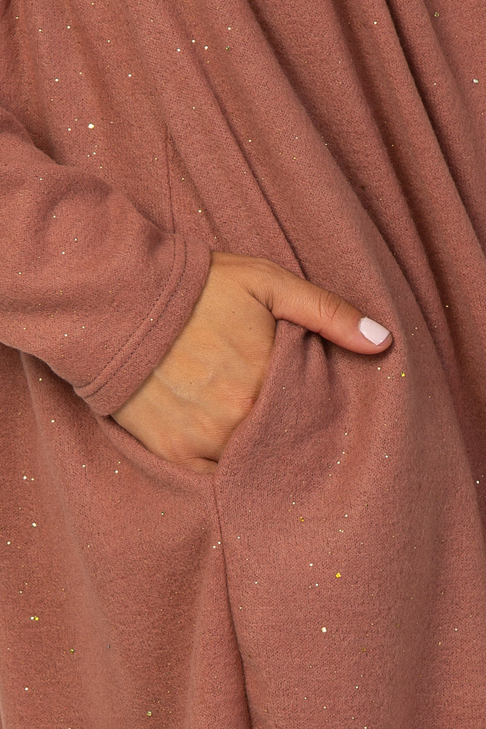 Rust Glitter Dress