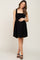 Black Smocked Eyelet Maternity Dress