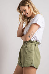 Sage Cotton Shorts