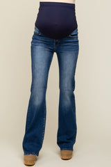 Blue Bootcut Maternity Jeans