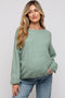 Mint Green Basic Drop Shoulder Maternity Sweater